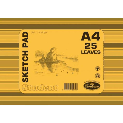 Picture of 120GSM A4 GUMMED SKETCH PAD 25 PAGES